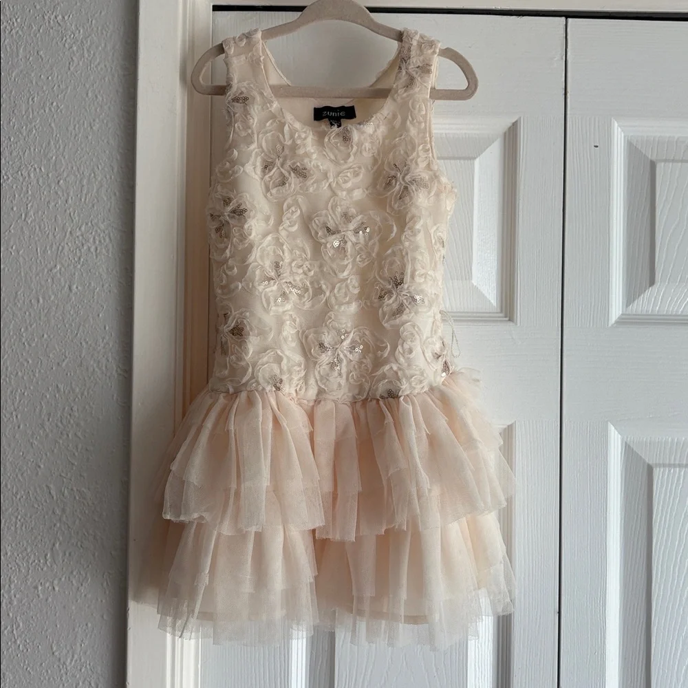 ZUNIE tutu mesh embellished dress whimsical ballerina playful dress